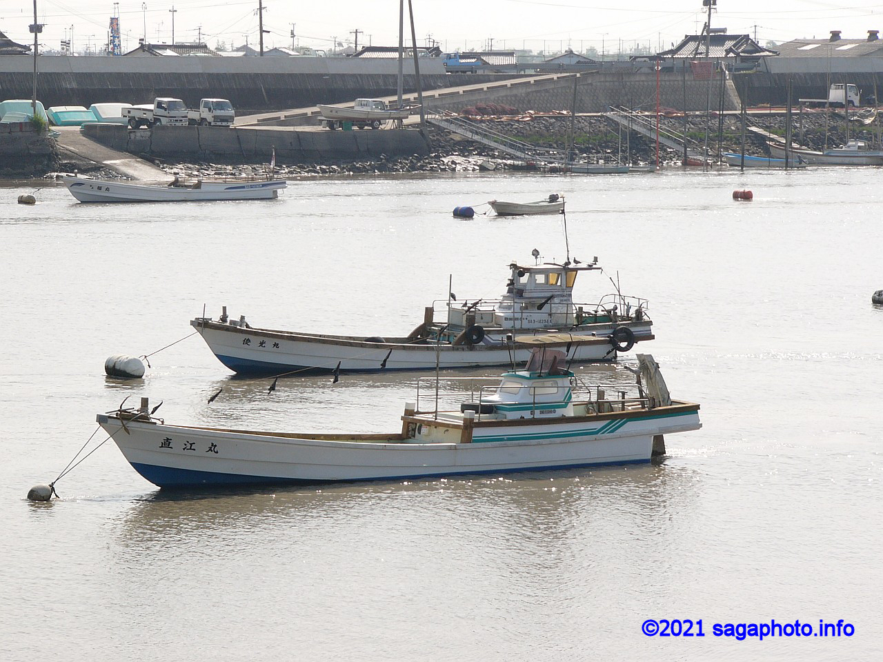 住之江港の漁船